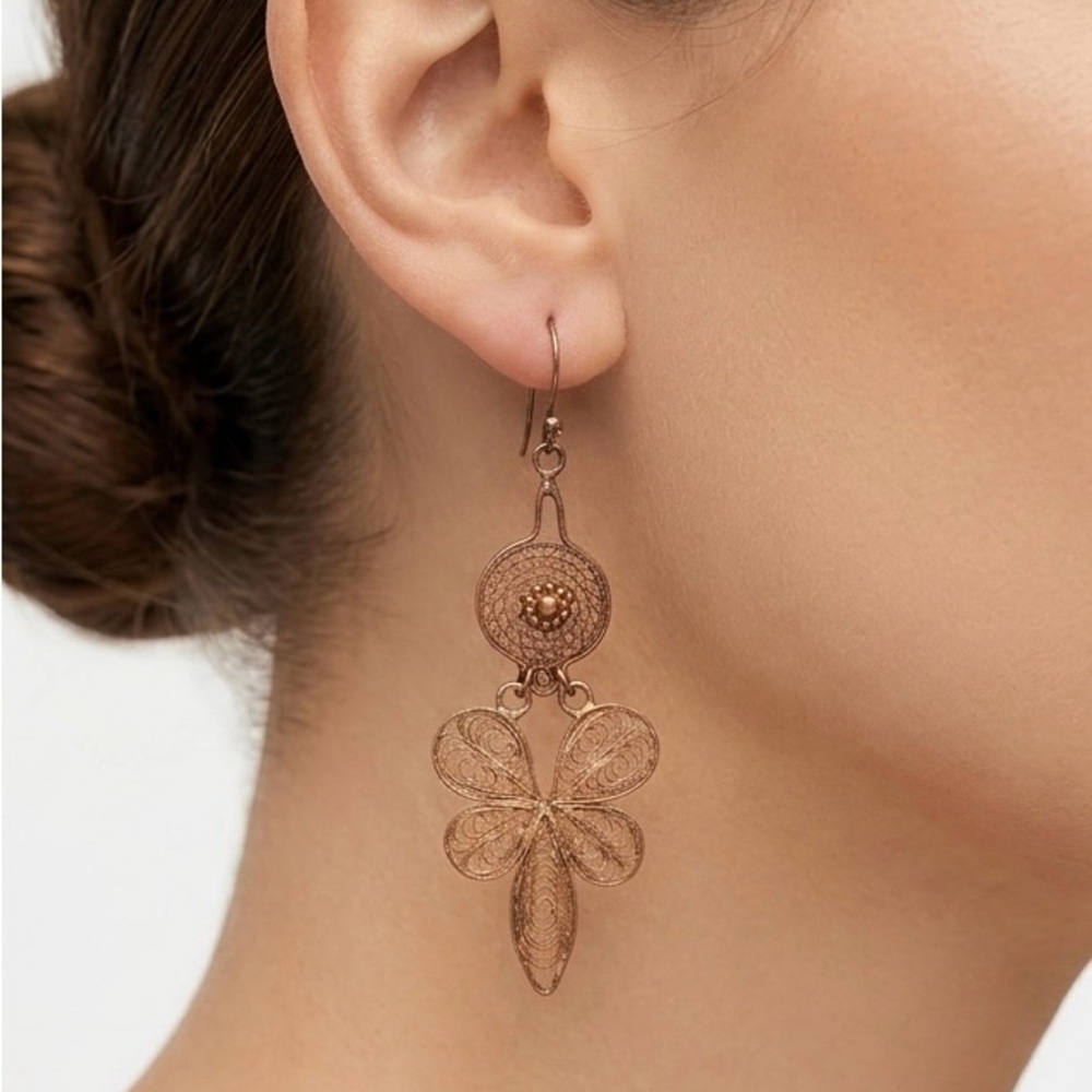 Ornate Moroccan-Inspired Statement Earrings